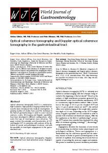 Optical coherence tomography and Doppler optical coherence ...