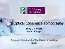 Optical Coherence Tomography