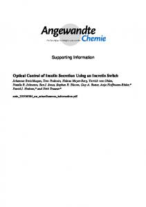 Optical Control of Insulin Secretion Using an Incretin Switch