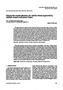 Optical flow based odometry for mobile robots ... - Semantic Scholar