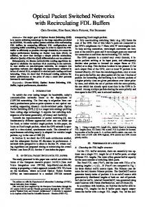 Optical Packet Switched Networks with ... - Semantic Scholar