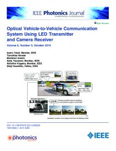 Optical Vehicle-to-Vehicle Communication System ... - IEEE Xplore