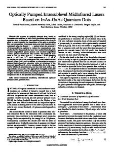 Optically Pumped Intersublevel MidInfrared Lasers ... - IEEE Xplore