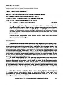 optics and spectroscopy - Springer Link