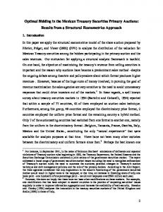 Optimal Bidding in the Mexican Treasury Securities Primary ...www.researchgate.net › publication › fulltext › Optimal-B