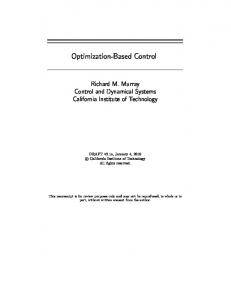 Optimal Control - Control and Dynamical Systems