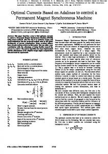 Optimal Currents Based on Adalines to control a Permanent Magnet ...