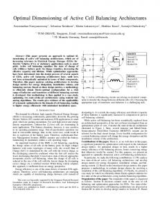 Optimal Dimensioning of Active Cell Balancing