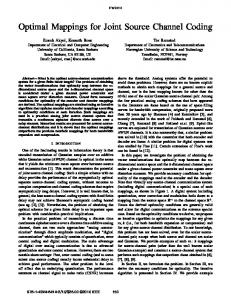 Optimal Mappings for Joint Source Channel Coding - Semantic Scholar