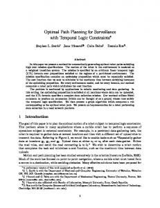 Optimal Path Planning for Surveillance with Temporal ... - CiteSeerX