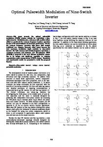 Optimal Pulsewidth Modulation of Nine-Switch Inverter