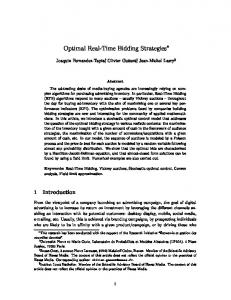 Optimal Real-Time Bidding Strategies