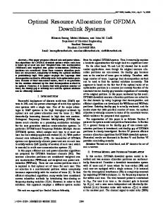 Optimal Resource Allocation for OFDMA ... - Princeton University