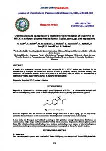 Optimization and validation of a method for determination of ibuprofen