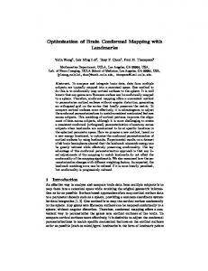 Optimization of Brain Conformal Mapping with Landmarks