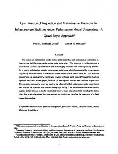 Optimization of Inspection and Maintenance Decisions for ...