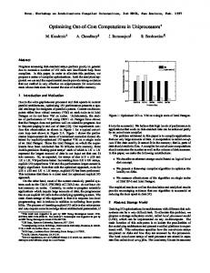 Optimizing Out-of-Core Computations in Uniprocessors - CiteSeerX