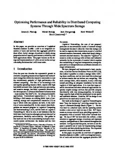 Optimizing Performance and Reliability in ... - Semantic Scholar