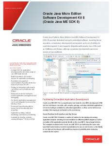 Oracle Java Micro Edition Software Development Kit 8 (Oracle Java ...