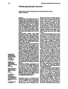 Orbital granulocytic sarcoma - PubMed Central Canada