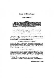 Orbits of Matrix Tuples - EMIS