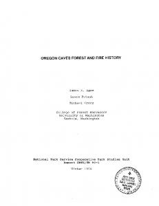 oregon caves forest and fire history - Southern Oregon University