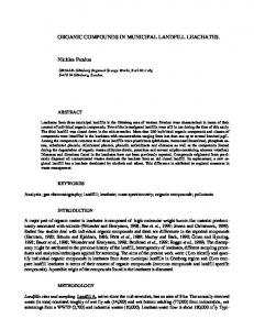 ORGANIC COMPOUNDS IN MUNICIPAL LANDFILL