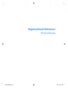 Organisational Behaviour - McGraw-Hill