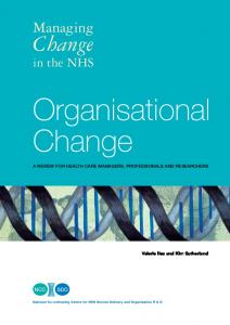 Organisational Change - netscc.ac.uk