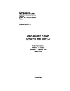 ORGANISED CRIME AROUND THE WORLD