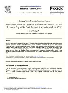 Orientation, Structure, Dynamics in International ... - Science Direct