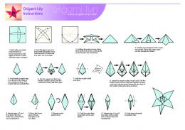 Origami Lily Instructions - Origami Fun