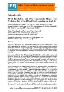 Original Article Atrial Fibrillation and Beta ... - BioMedSearch