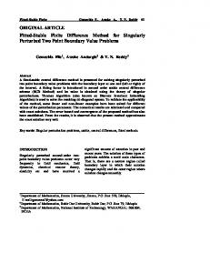 ORIGINAL ARTICLE Fitted-Stable Finite Difference Method for ...