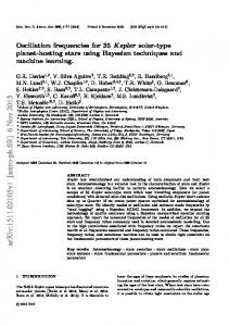 Oscillation frequencies for 35\Kepler solar-type planet-hosting stars ...