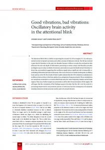 Oscillatory brain activity in the attentional blink - Semantic Scholar