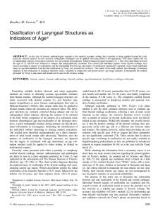 Ossification of Laryngeal Structures as ... - Wiley Online Library