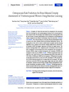 Osteoporosis Risk Prediction for Bone Mineral