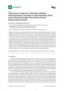 Out-of-Focus Projector Calibration Method with ... - Semantic Scholar