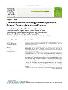 Outcomes evaluation of locking plate ... - Semantic Scholar