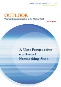 outlook - Wireless World Research Forum