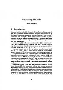 Outranking Methods - Semantic Scholar