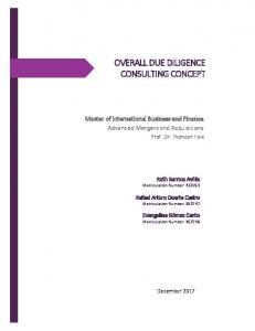 overall due diligence consulting concept