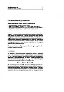 Overdetermined Elliptic Systems - UCI Math