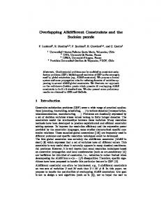 Overlapping Alldifferent Constraints and the Sudoku puzzle