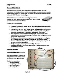 Overview of Digital Circuits