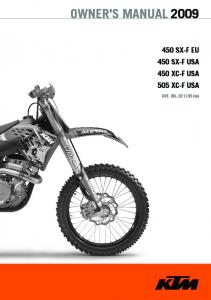 OWNER'S MANUAL 2009 - MxReview.se