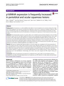 p16INK4A expression is frequently increased in ... - Springer Link