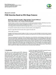 P300 Detection Based on EEG Shape Features