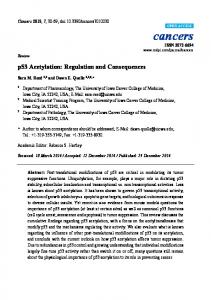 p53 Acetylation - CiteSeerX